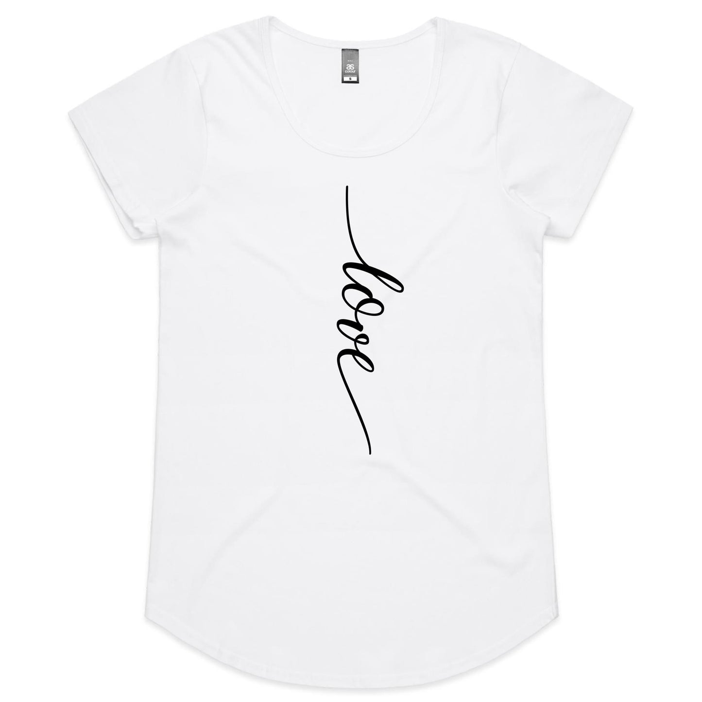 Love Vertical - Womens Scoop Neck T-Shirt