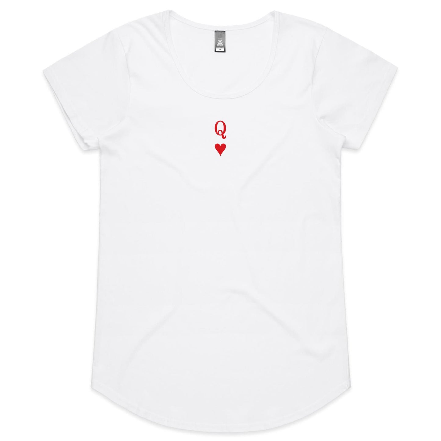 Queen of Hearts - Womens Scoop Neck T-Shirt