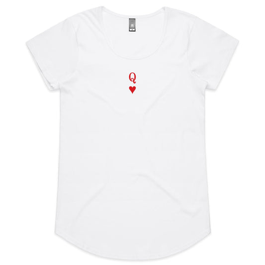 Queen of Hearts - Womens Scoop Neck T-Shirt