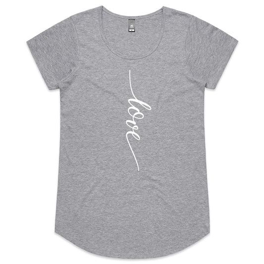 Love Vertical - Womens Scoop Neck T-Shirt